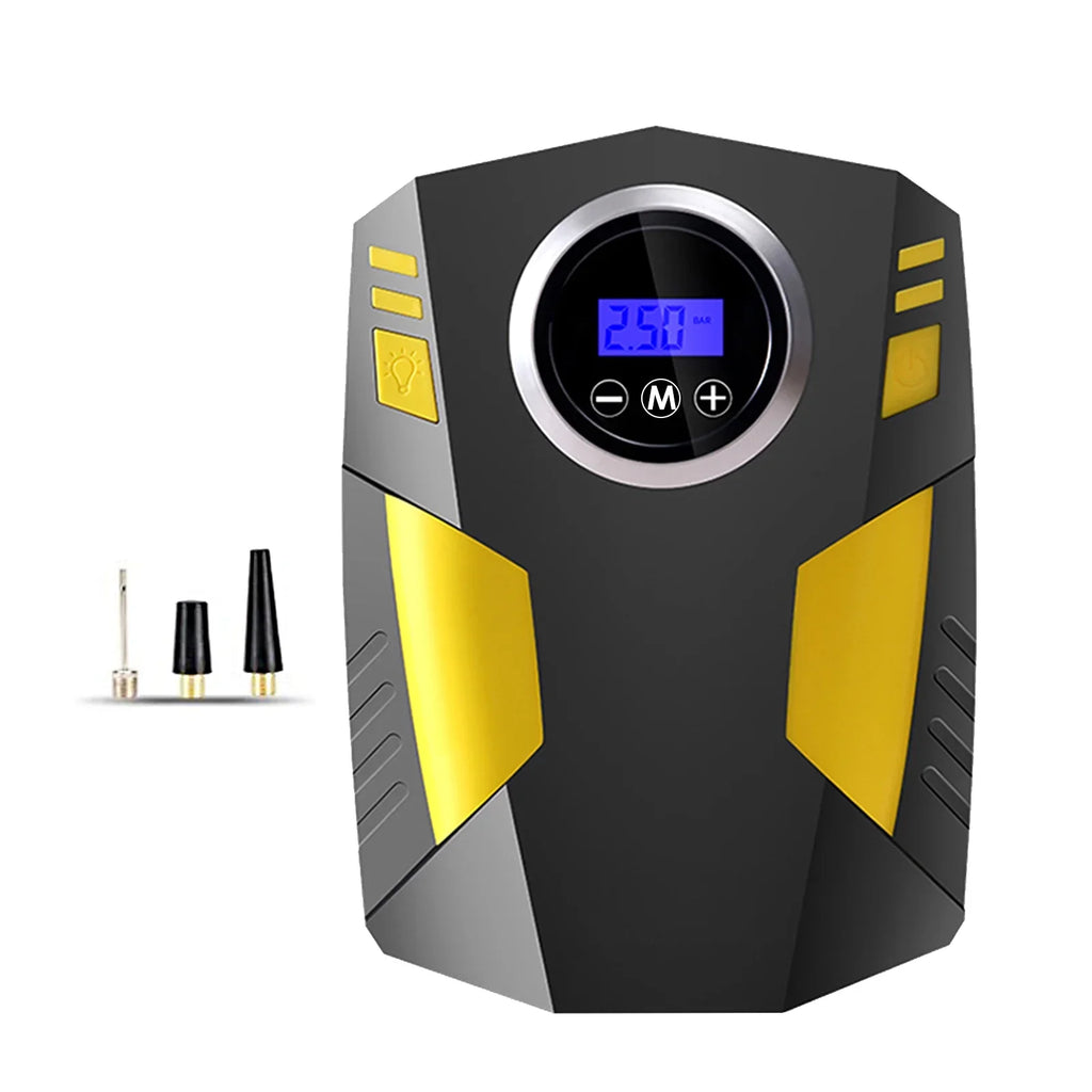 Geevorks Car Auto Pump, Portable Tire Inflator with  Light,  12V Digital Air Compressor