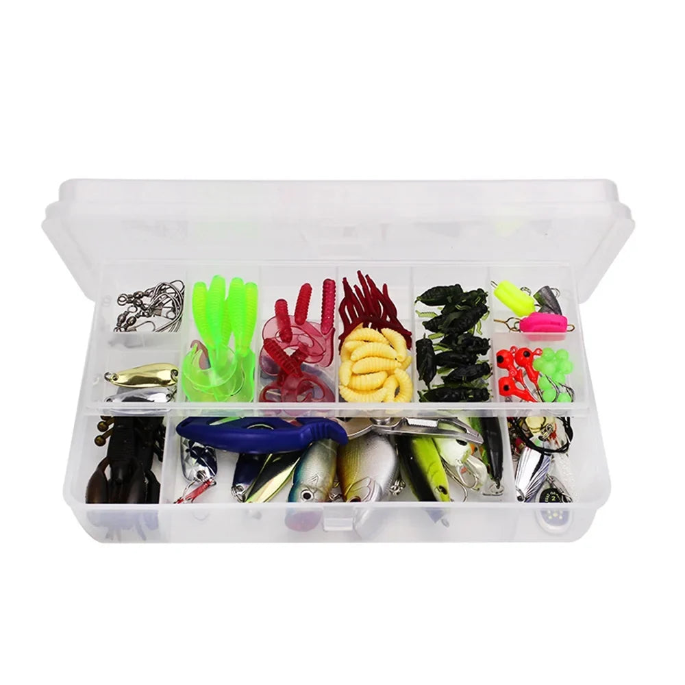 '- Fishing Lures Accessories Set Fishing Bait Set Fishing Tackle Kits Suitable for Rivers and Seas