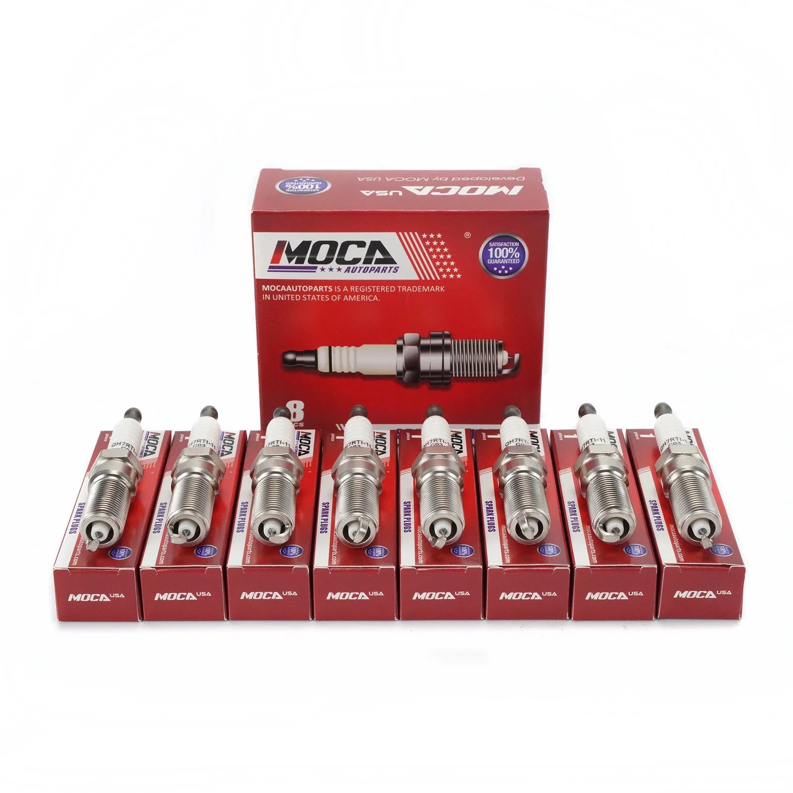 8PCS Spark Plugs Fit for Chevrolet Cadillac Ford   Land Rover Lincoln Mazda
