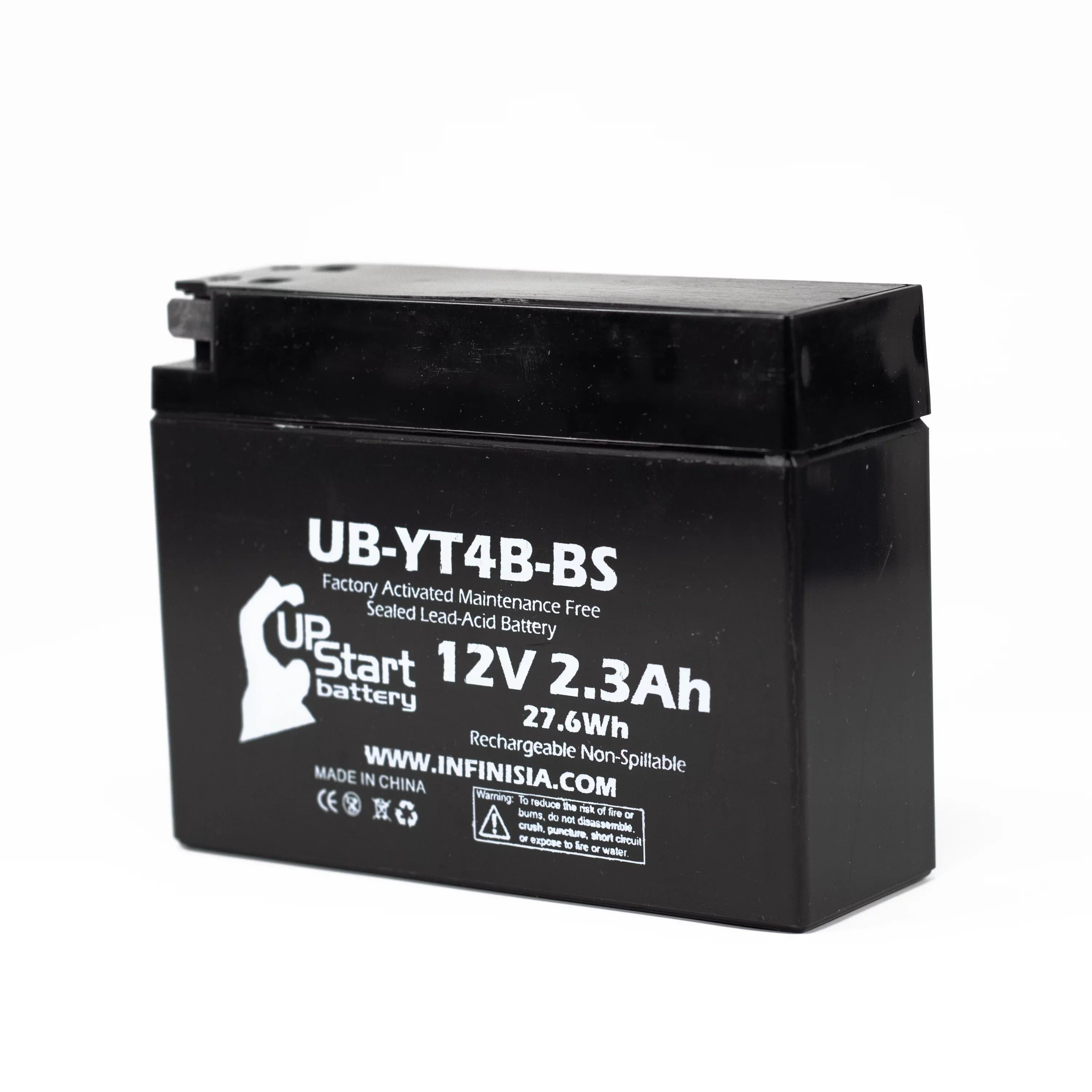 5-Pack UpStart Battery Replacement for 2012 Yamaha  () 400CC Factory Activated, Maintenance Free, Motorcycle Battery - 12V, 2.3Ah, --