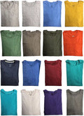 60 Pack of Bulk Mens Cotton Crew Tshirts, Assorted Wholesale Sleeve Tee Shirts (60 Pack Mens Tshirts Pack , Small)