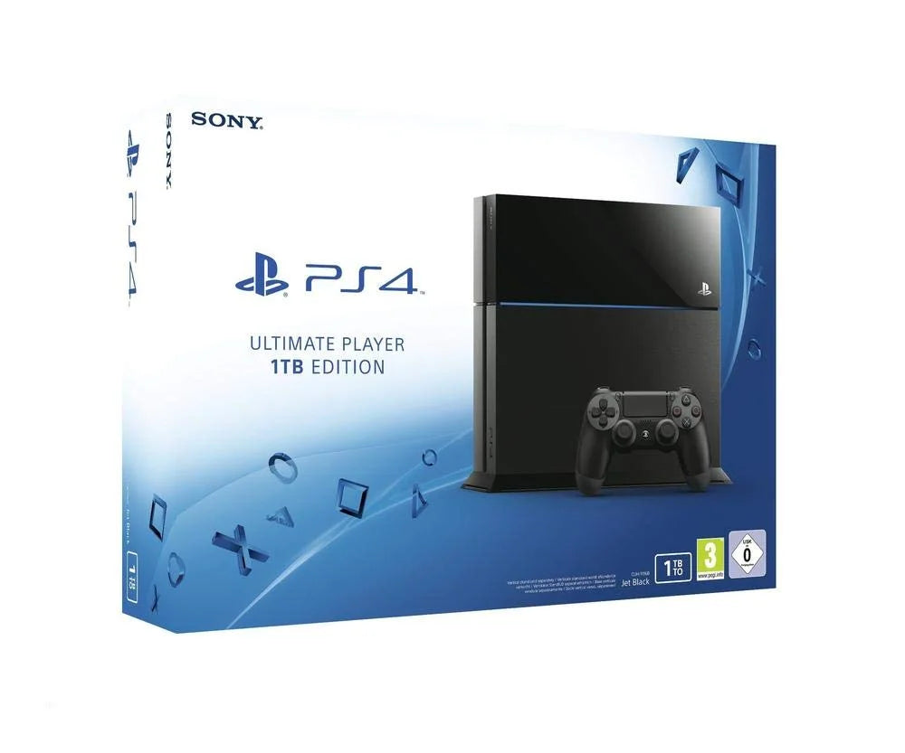 Sony PlayStation 4 500GB Only Black Gaming Console with  Cable   Bundle Used