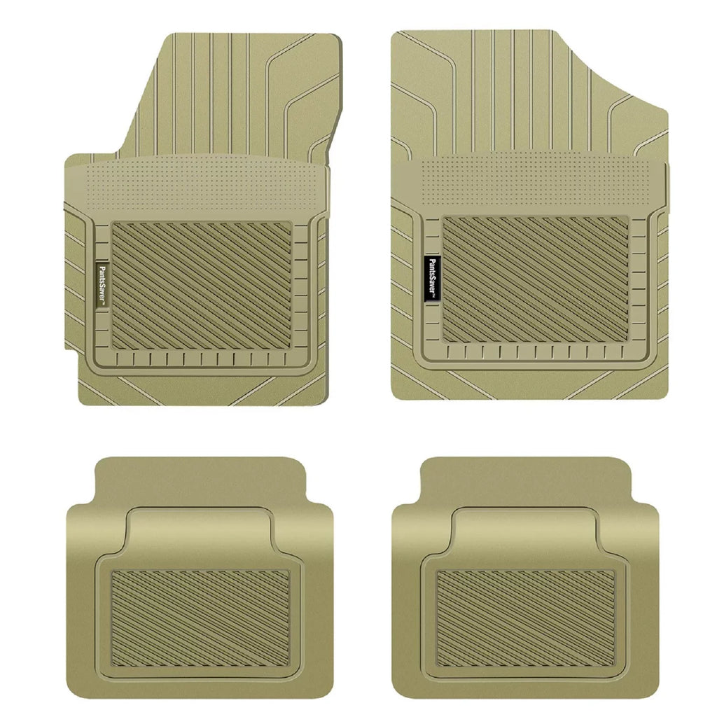 PantsSaver Floor Mats Custom Fit Car Mats for Genesis  2018-2023 All Weather Protection (Beige)