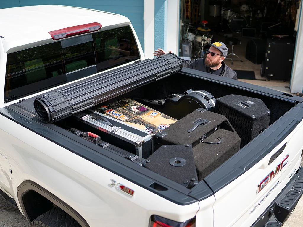 by RealTruck Revolver X4s Hard Rolling Truck Bed Tonneau Cover | 80338 | Compatible with 2021 - 2023 Ford -150 8' 2" Bed (97.6")