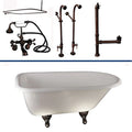 '- Tub Kit 60  Roll Top  Shower Rd  Filler  Supplies  Drain-Oil Rubbed Bronze
