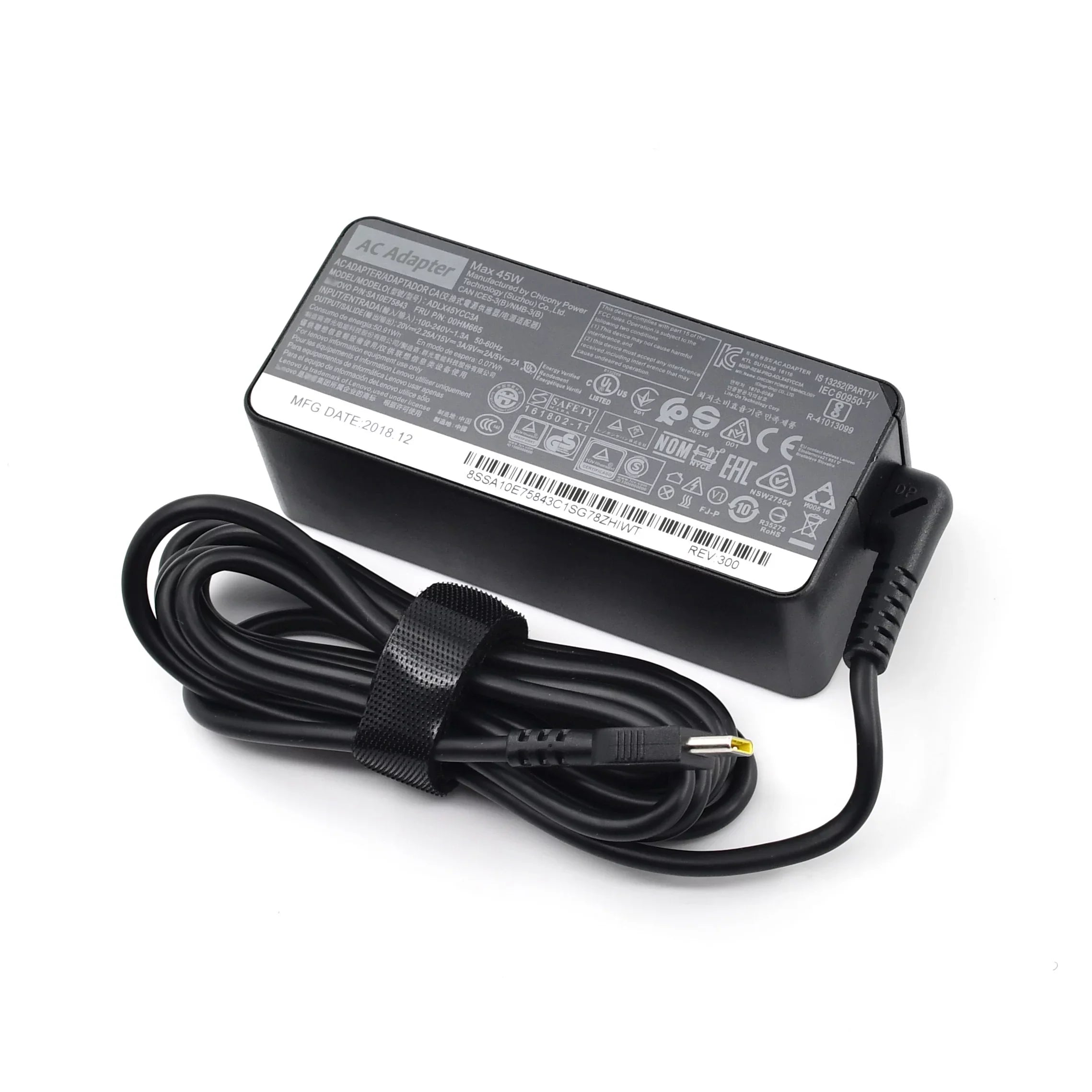 45W - Power Adapter for Lenovo Yoga , Yoga 910-13, Yoga 720-13, Miix 630-12, IdeaPad 720s-13, Chromebook  and ,