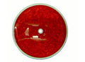 Cortina 13-099-32 3-3/8" Dia. Reflector - Center Hole Mount - Red (160 Pack)