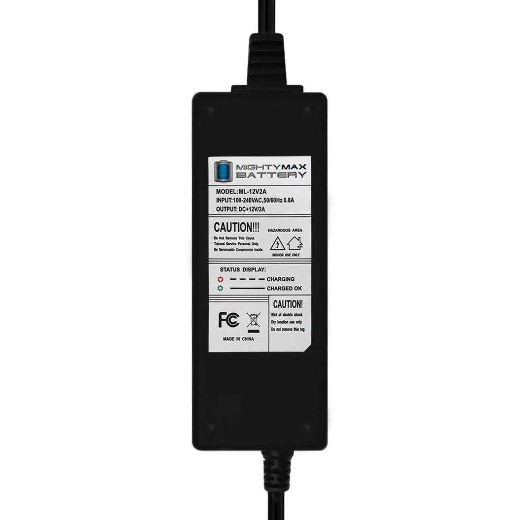 12V 2A - for 12V 7A Amigo Mobility Travelmate Battery