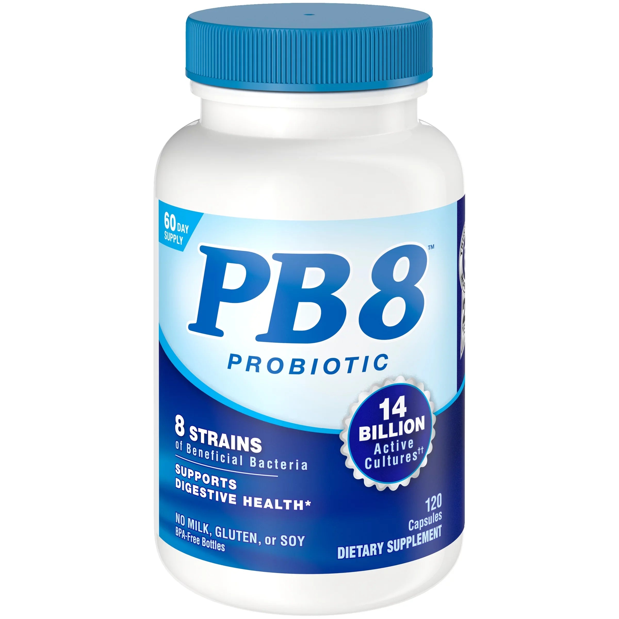 4 Pack  8 Pro-Biotic Acidophilus, 120 capsules each