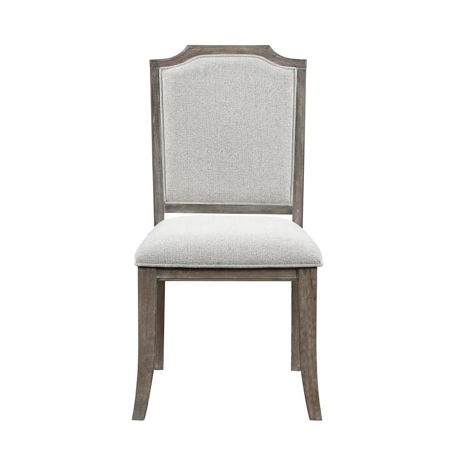 Lexicon Garner Wood Upholstery Dining Room Side Chair (Set of 2) in Brown Gray