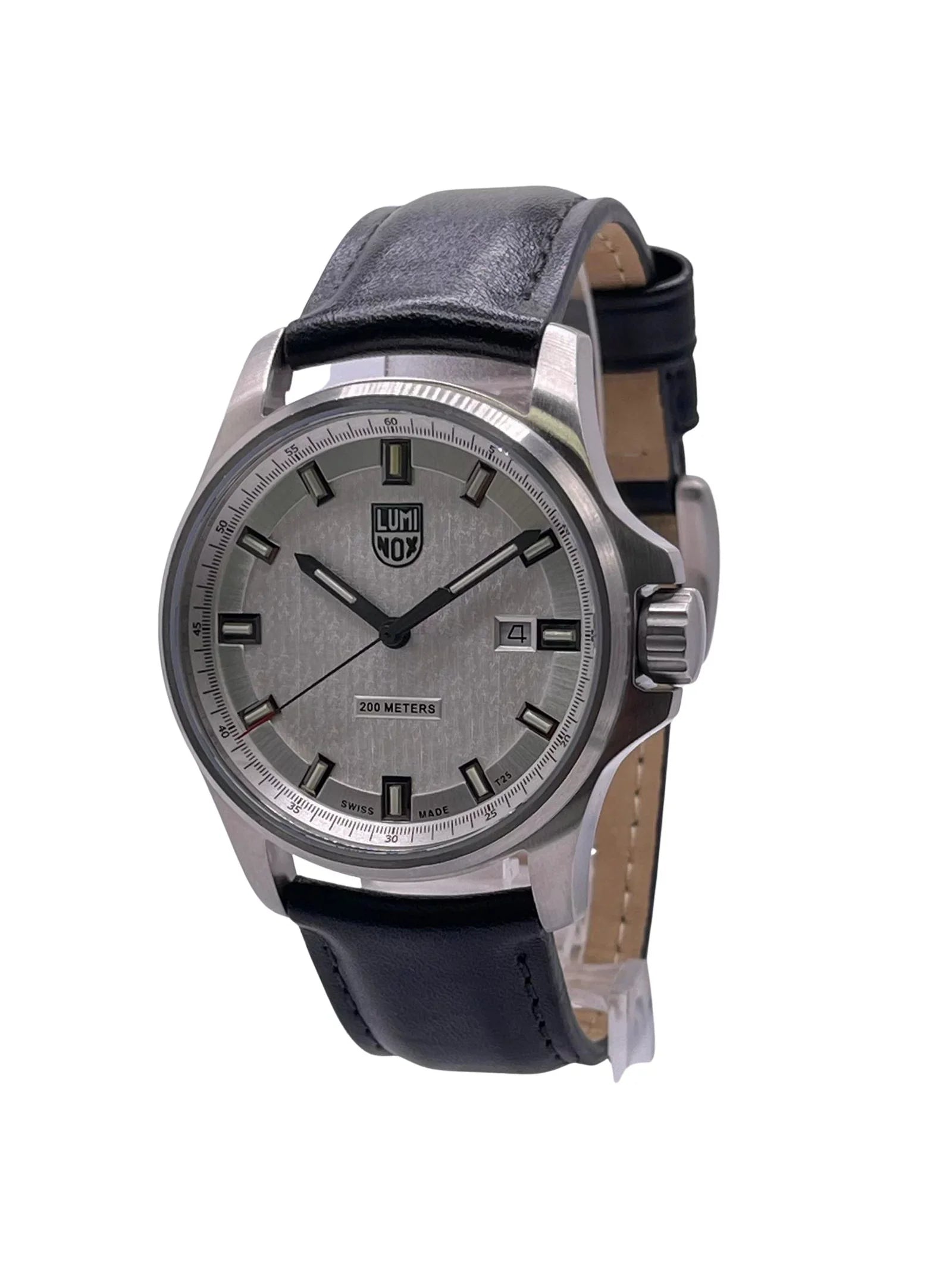 Luminox Dress Field 42mm Stainless Steel Silver Dial Mens Quartz Watch .1839