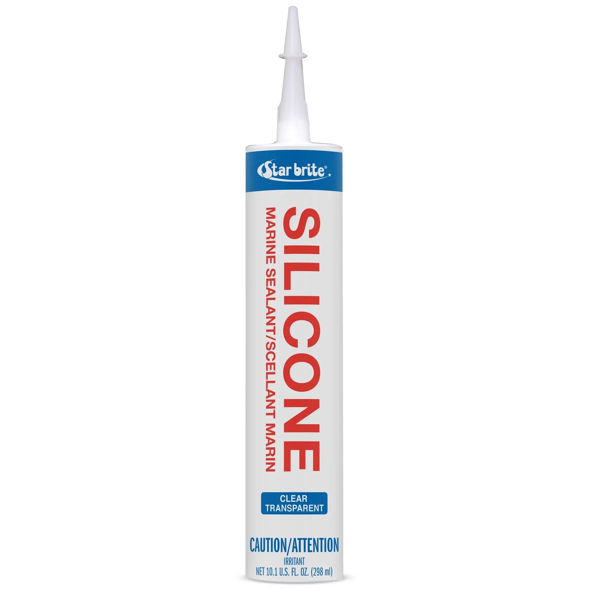 Marine Silicone Sealant - Clear, 10.1 Oz Cartridge, Waterproof, Durable,  Resistant, for Fiberglass, Metal, Wood, Glass, Ceramic & More (082122)