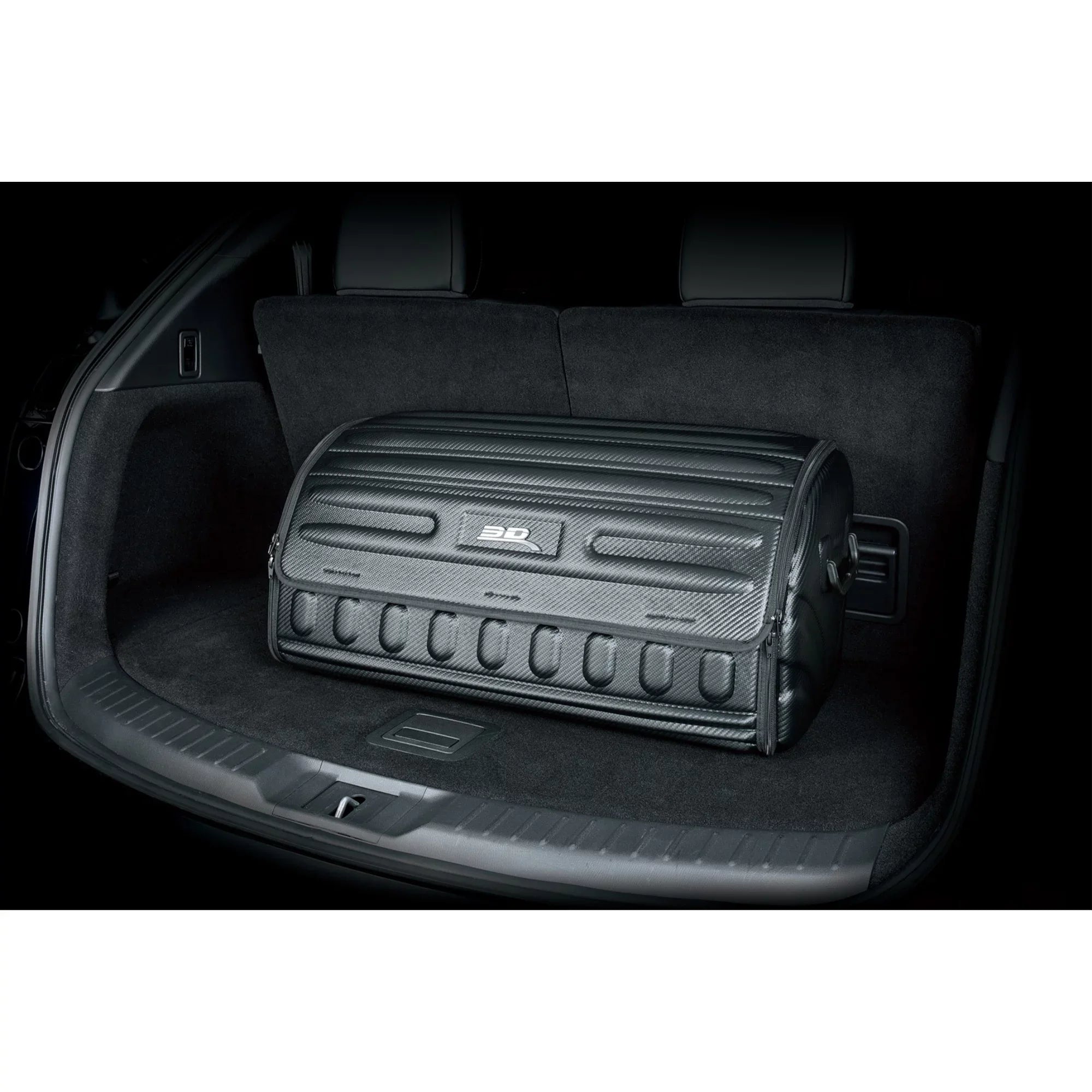 3D MAXpider  Series Multipurpose Foldable Handy Trunk Vehicle Organizer, Carbon Fiber Texture (27.5 in. x 12 in. x 12.5 in.)
