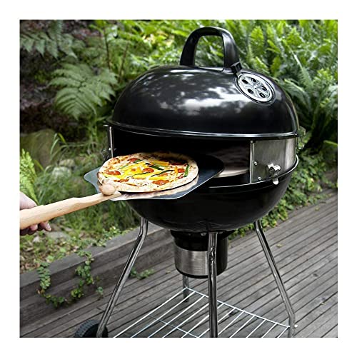 PizzaQue Deluxe Outdoor Pizza Oven Kettle Grill Conversion Kit, Silver, 18''/22.5''