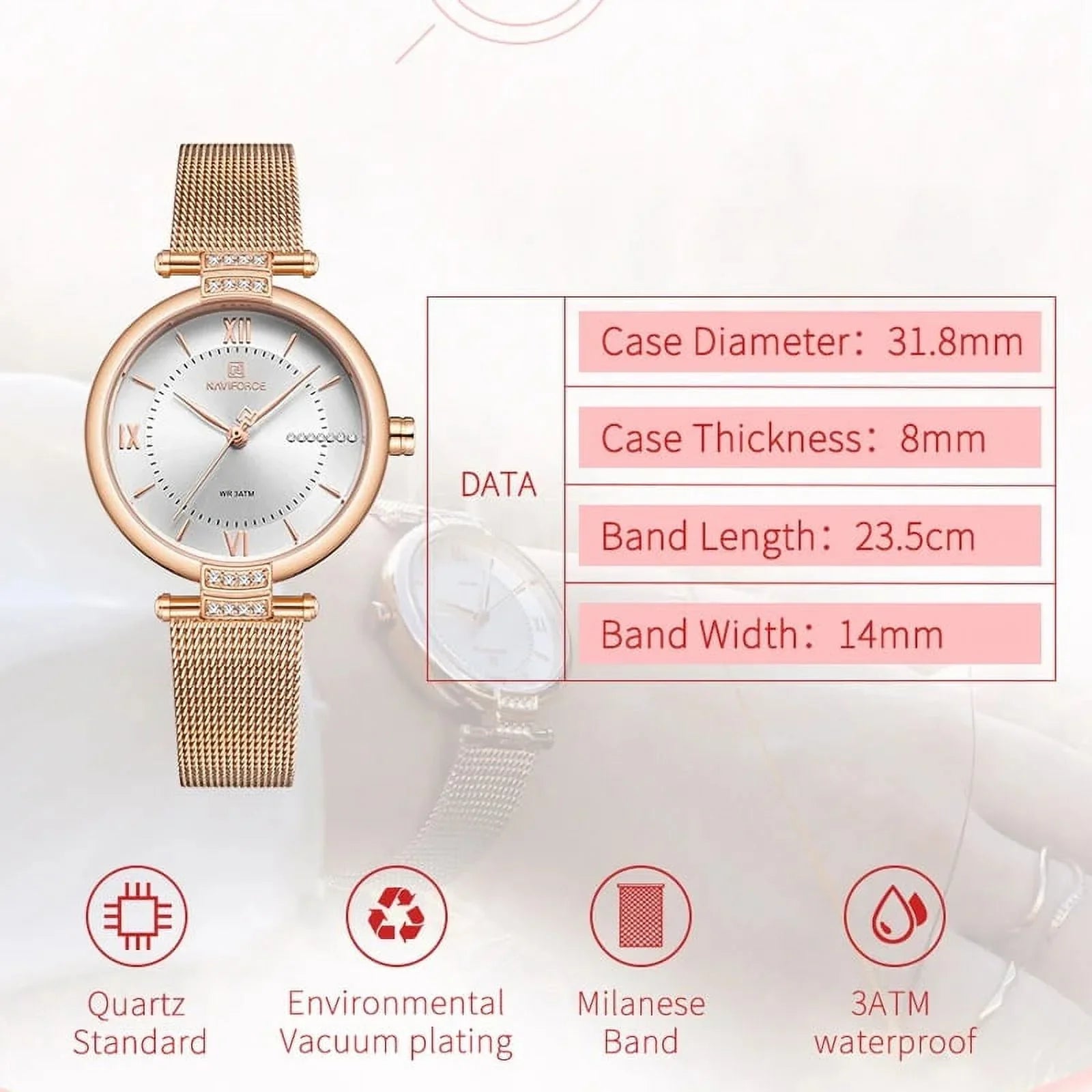 Women Watches Luxury Fashion Diamond Ladies Wristwatches Stainless Steel Mesh Strap Female Quartz Watch Girl Relogio