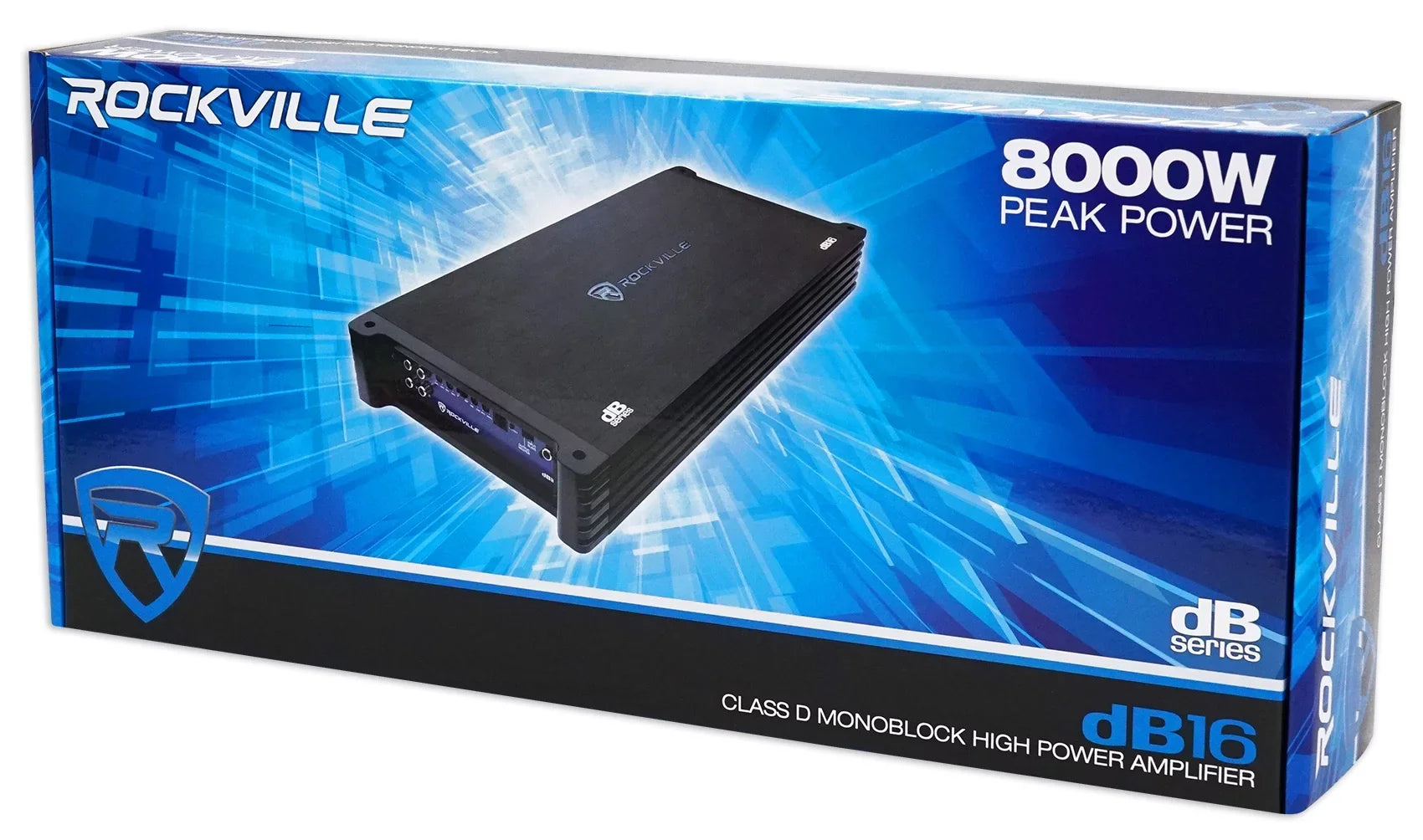 (2) Rockville   12" 8000 Watt Subwoofers+Sealed Sub Box+Mono Amplifier+Amp Kit
