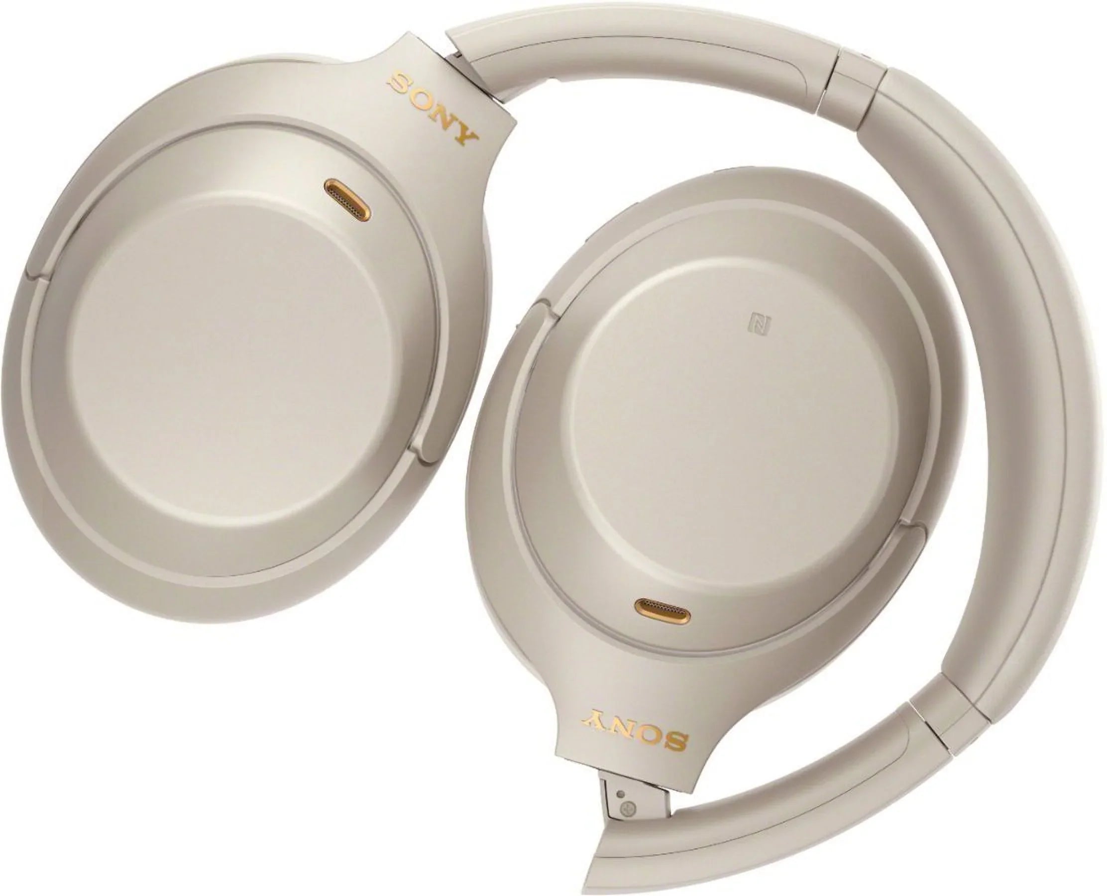 Sony -1000XM4 Wireless Noise-Canceling Over-Ear Headphones (Silver ) Bundle + Wall Charger with  Type- Cable