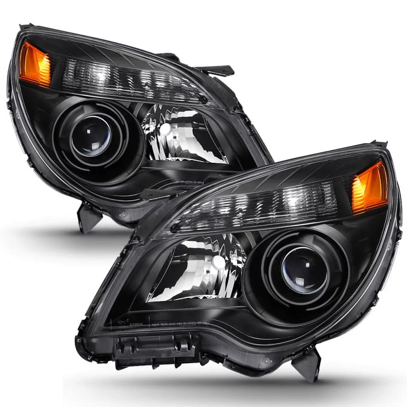 '- For  2010 2011 2012 2013 2014 2015 Chevy Equinox Halogen Type Projector Headlight Headlamp Left & Right Set
