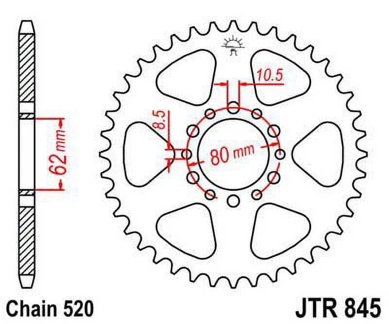 Front & Rear Sproket Kit for   ,- 80-81  Sprockets