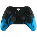 Xbox Series / One Modded Custom Rapid Fire Controller Blue Flames Soft Touch With White