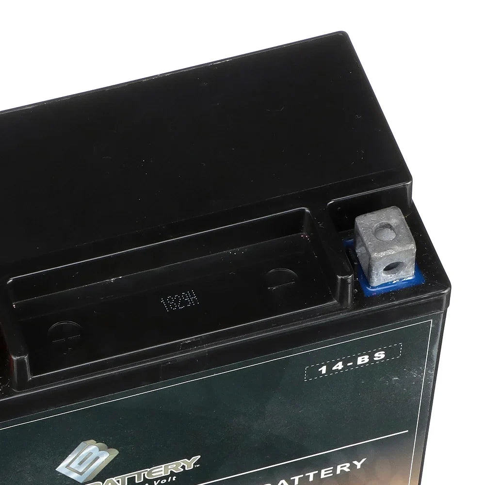 Chrome Battery - (14- 12 Volt,12 Ah, 200 ) Motorcycle Battery for Honda 1100cc Vt1100c, ,  Shadow (spirit, Aero, . . . Tourer) 2003