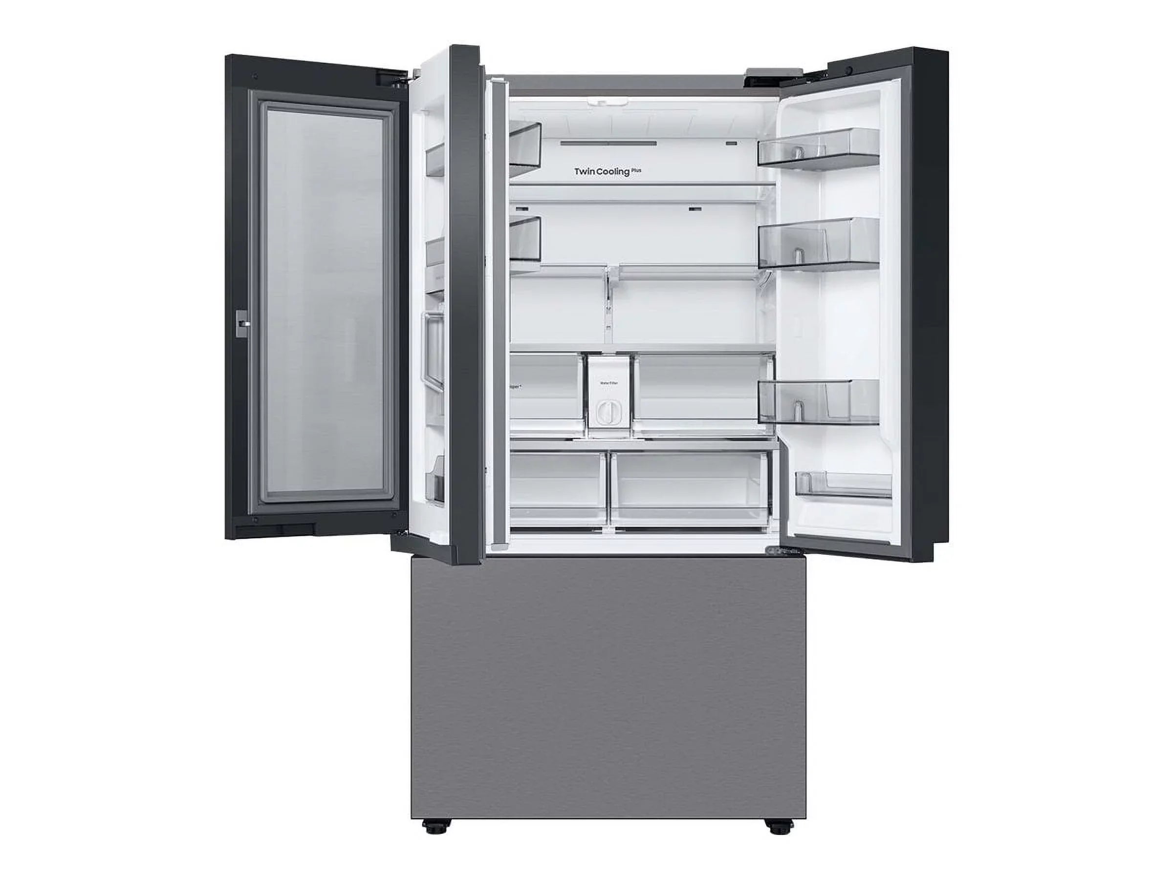 Samsung Bespoke 3-Door French Door Refrigerator (30 cu. ft.) with Beverage Center