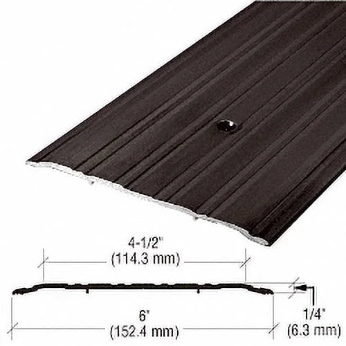 49D185 6" Bronze Commercial Saddle Threshold - 185" Length
