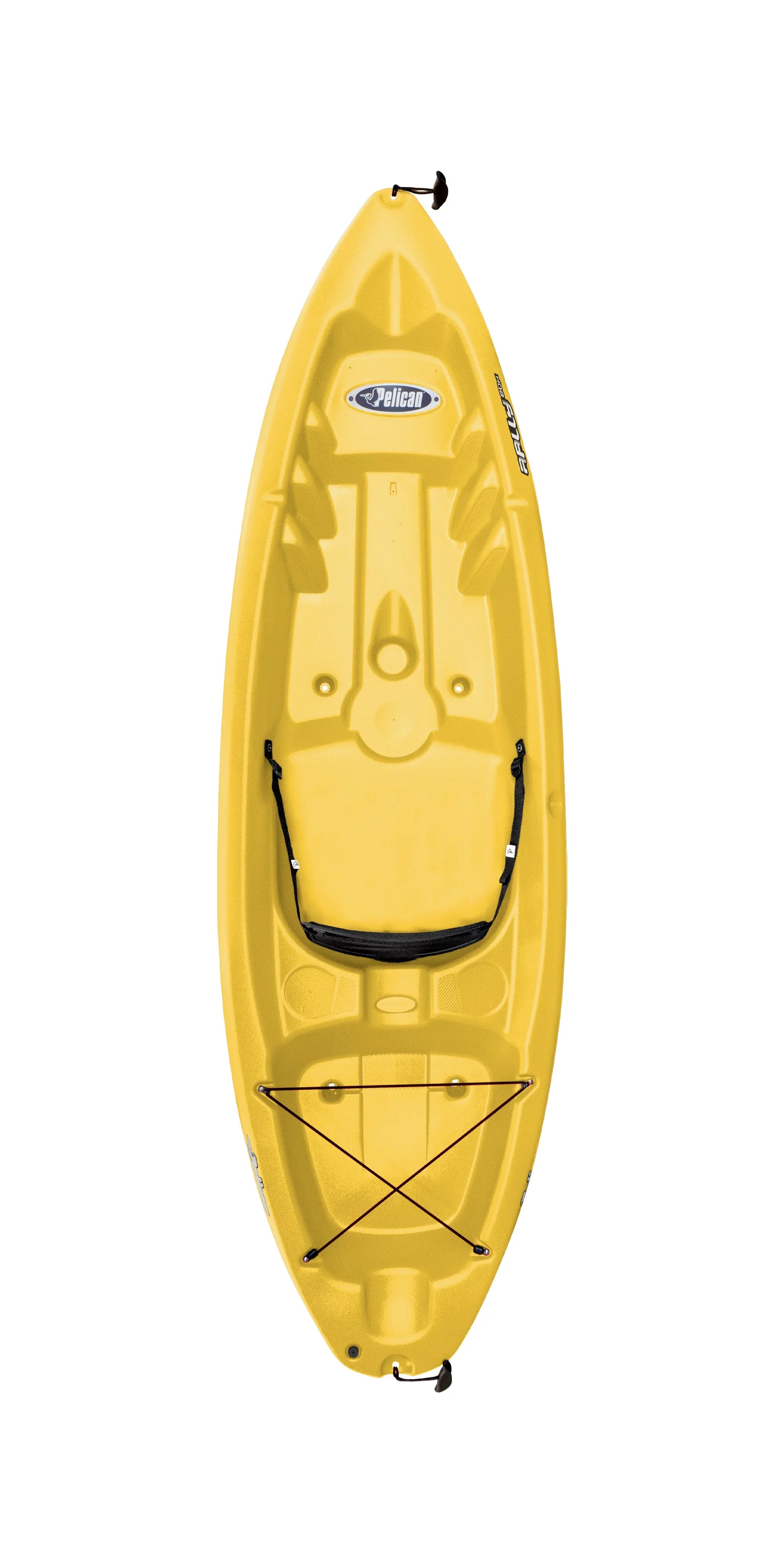 Pelican Rally 80X 8'4" Sit-on-Top Recreational Kayak in Yellow & Blue