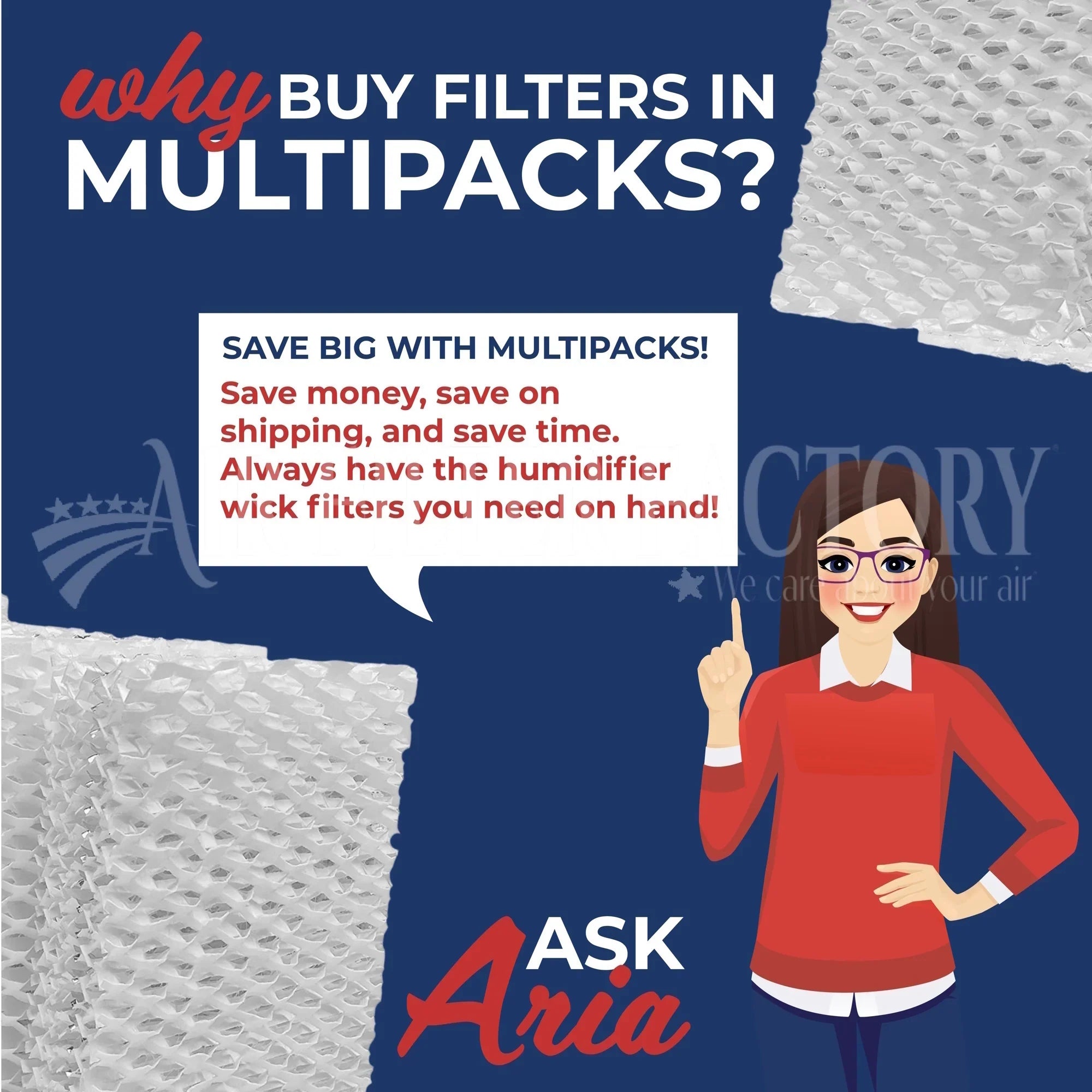 3-Pack Compatible for Bionaire - Humidifier Filter by Air Filter Factory