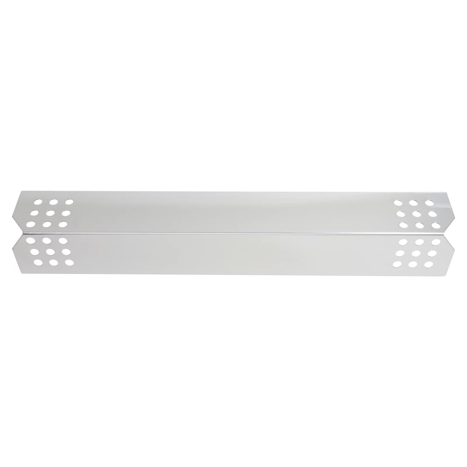3-Pack  Grill Heat Shield Plate Tent Replacement Parts for Jenn Air 730-0709 - Compatible Barbeque Stainless Steel Flame Tamer, Guard, Deflector, Flavorizer Bar, Vaporizer Bar, Burner Cover 16 1/8"