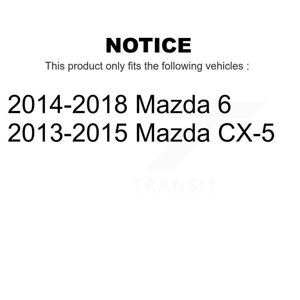Front Disc Brake Rotors Pair For Mazda 6 -5 -100531