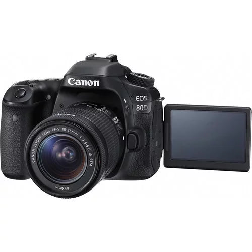 Canon  80D  Camera with 18-55mm Lens + 64GB Expo Advanced Kit
