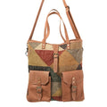Upcycled Wool Genuine Leather women bag western handbag purse