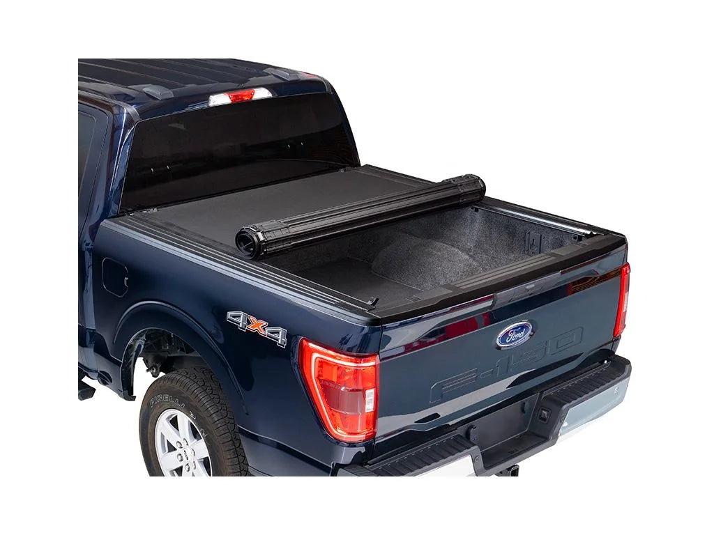 by RealTruck Revolver X4s Hard Rolling Truck Bed Tonneau Cover | 80338 | Compatible with 2021 - 2023 Ford -150 8' 2" Bed (97.6")