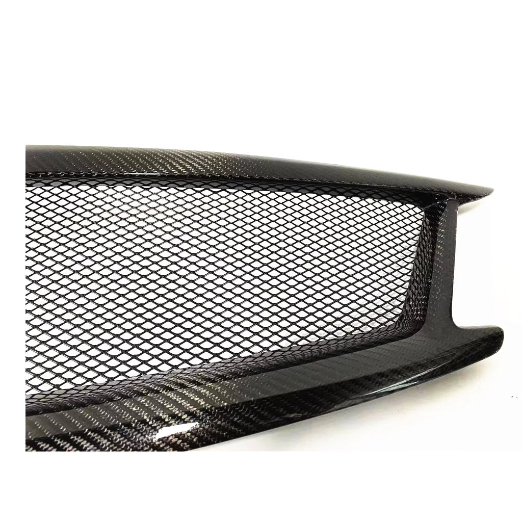 Front Car Bumper Grille Grill for Infiniti   Nissan Skyline 2010-2014 Sedan Carbon Fiber