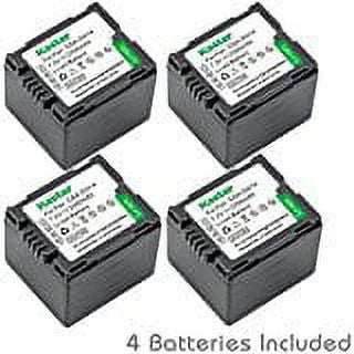 Kastar CGA_DU14 Battery (4_Pack) replace Panasonic CGA_DU06, CGA_DU07, CGA_DU14, CGA_DU21, VW_VBD070   work with Pan