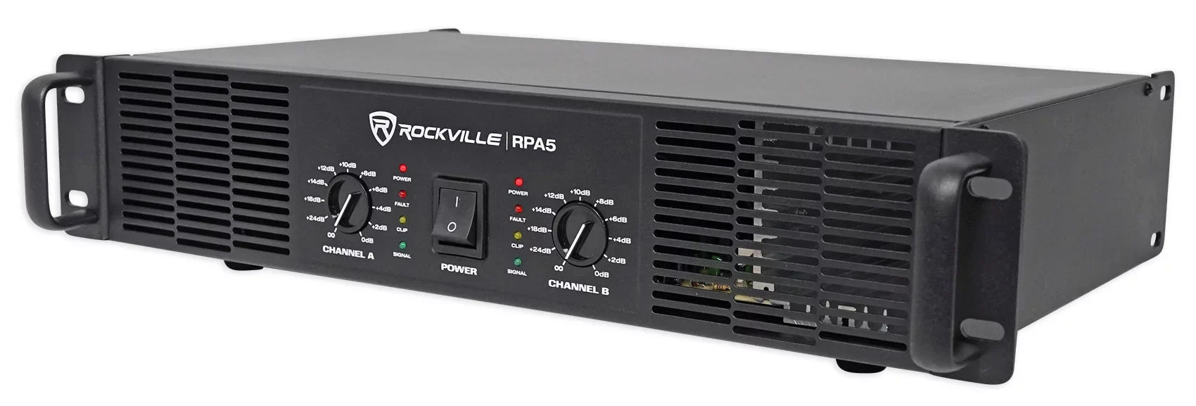 2) Rockville  8“ 800W 4 Ohm  Speakers  Cabinet+ 1000w Amplifier