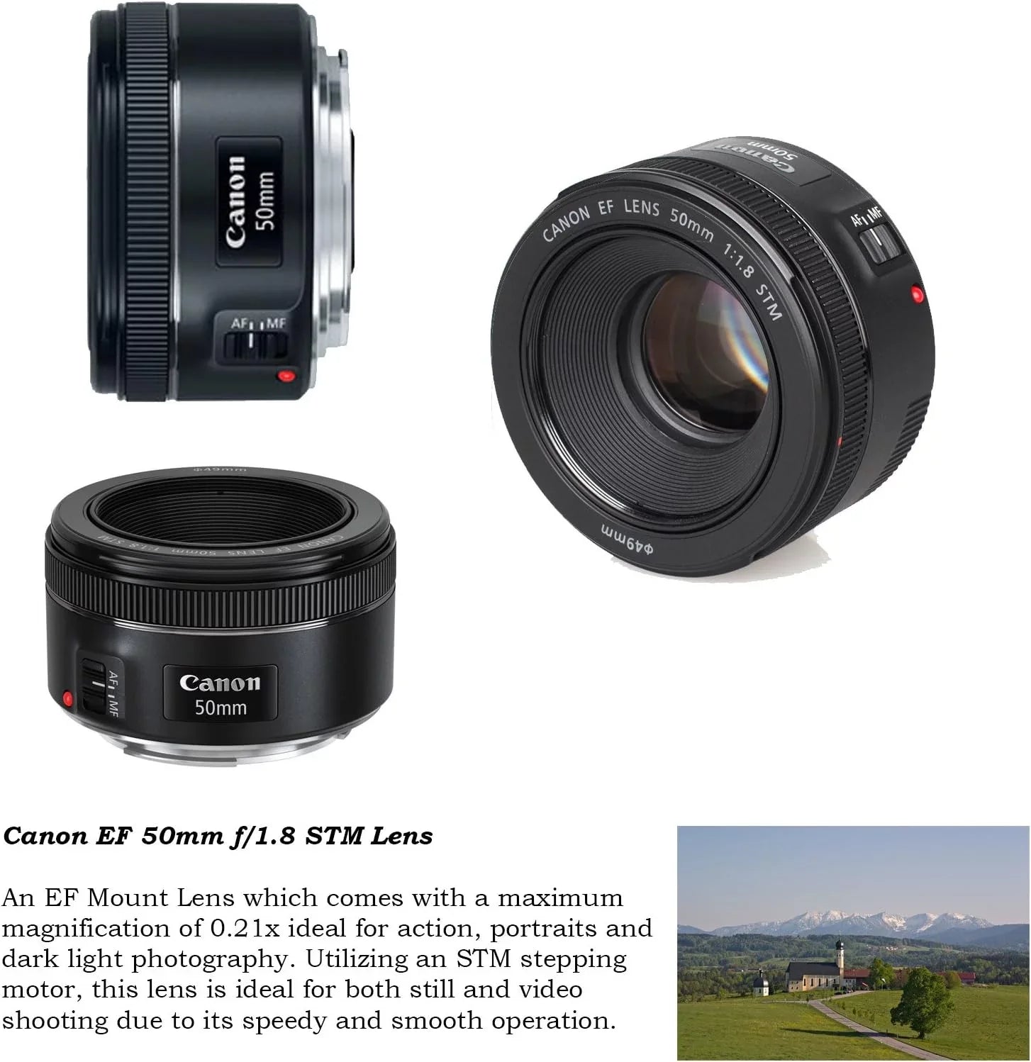 Canon  5D Mark   Camera w/ 24-105mm  Lens Bundle + Canon  75-300mm  Lens, Canon 50mm f/1.8, 500mm Lens & 650-1300mm Lens + Backpack + 128GB Memory + Monopod + Professional Bundle