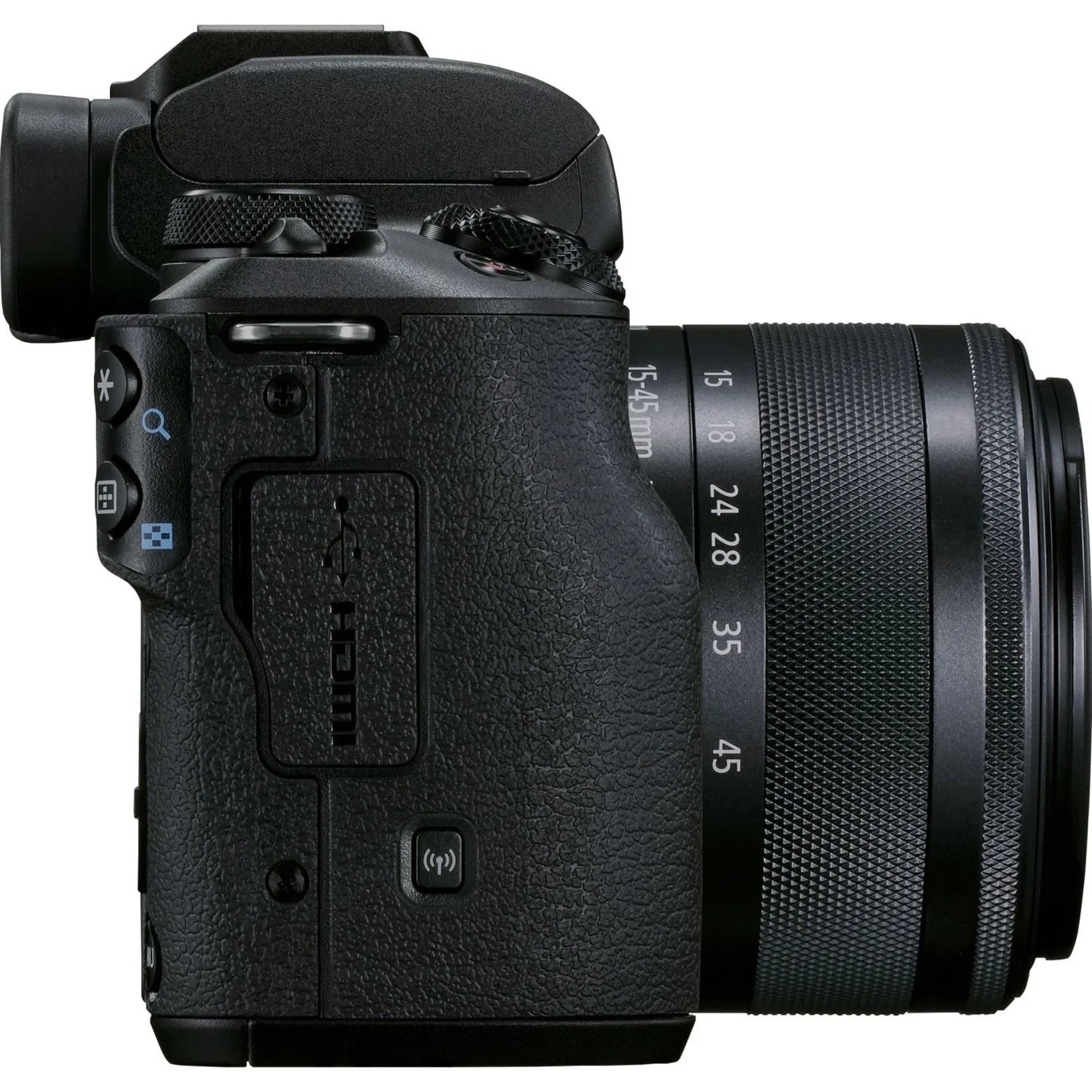 Canon   Mark  24.1 Megapixel Mirrorless Camera with Lens, 0.59", 1.77", Black