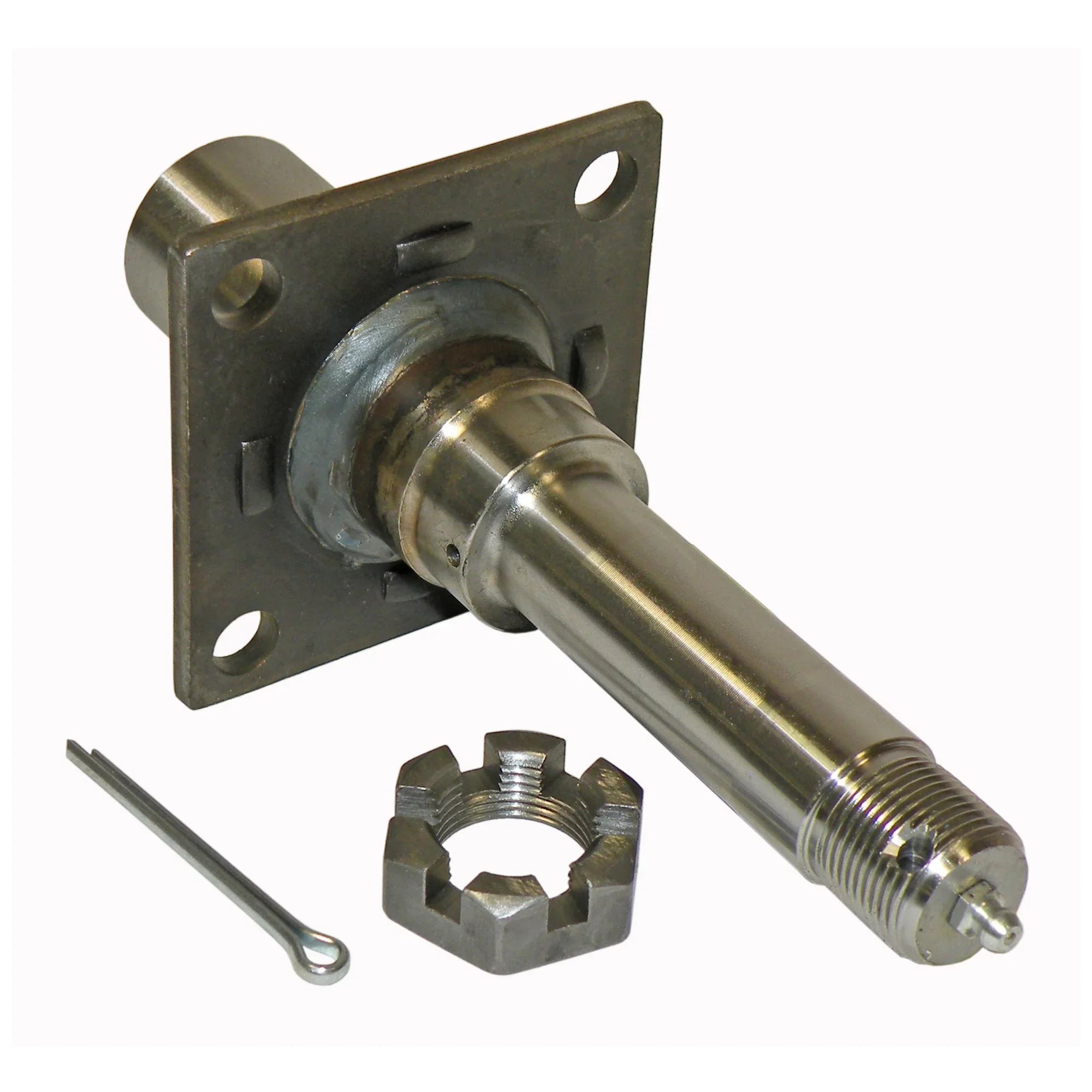 Trailer Axle Spindle for 1-1/16 Inch .. Bearings with Brake Flange