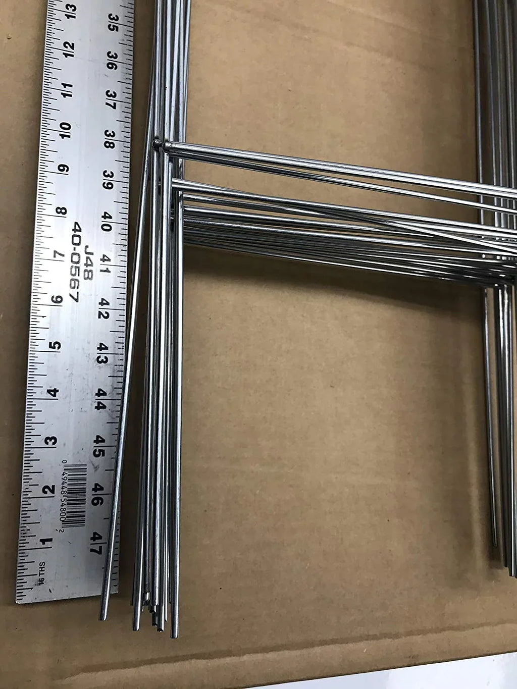 50 Metal Wire Stake 10 x 30 Inch x 9 Gauge Galvanized Wire Double -Frame Sign Holder, Signs Stake 30'' Tall and 10'' Wide use with 4mm or 5mm Corrugated Signs, Ship Same Day (Pkg50Stake30)