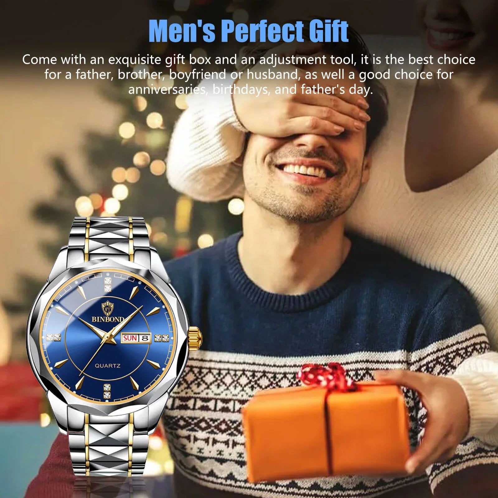 Waterproof Men's Watch Classic Stainless Steel Quartz Luminous Business Luxury