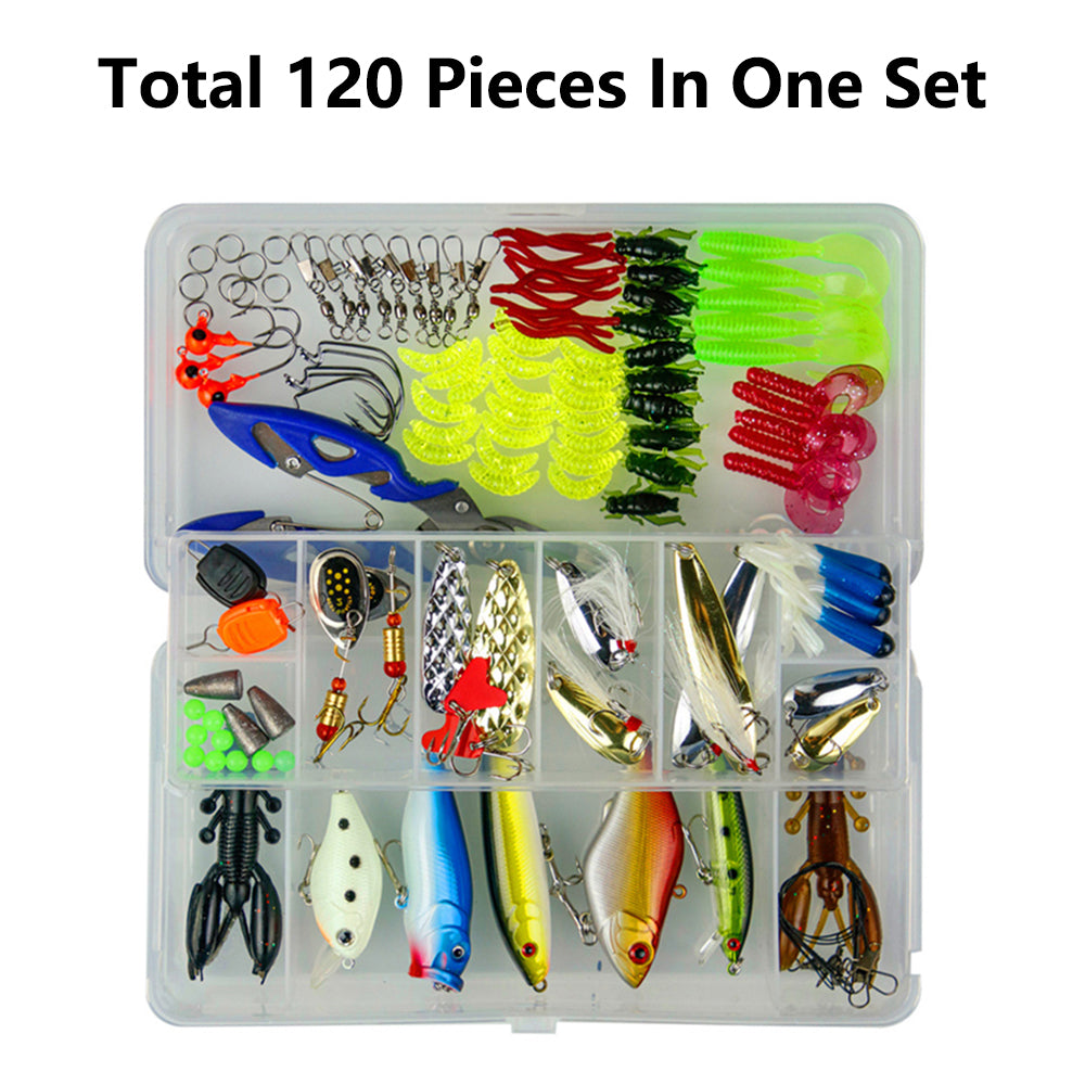 '- Fishing Lures Accessories Set Fishing Bait Set Fishing Tackle Kits Suitable for Rivers and Seas
