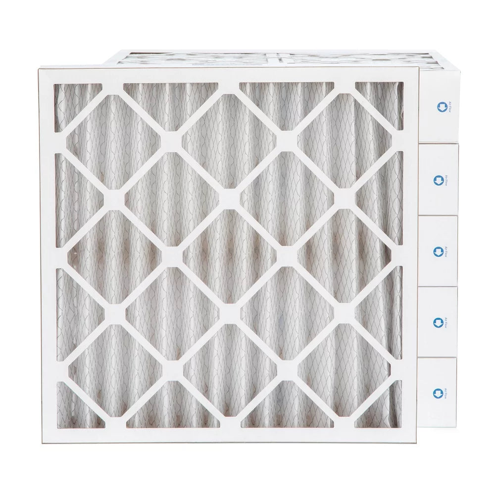 Pamlico Air 20x20x4  8 Pleated  Furnace Air Filters. Case of 6. Actual Size: 19-1/2 x 19-1/2 x 3-3/4