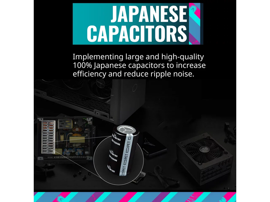 Cooler Master   Platinum Fully Modular, Fully .0, 1100W , 80+ Platinum Efficiency,  Bracket Included,  Form Factor (---)