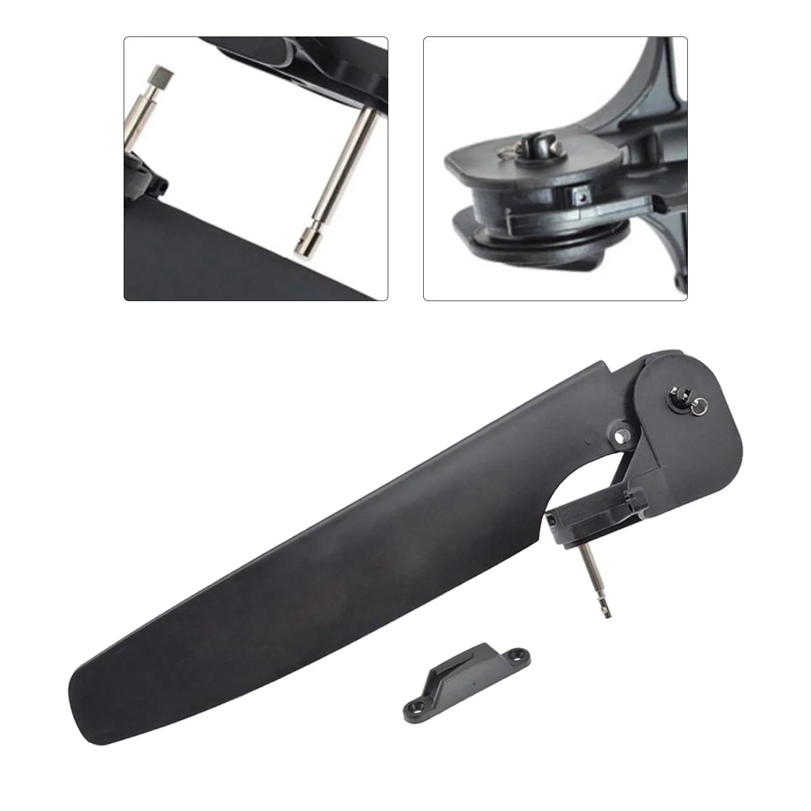 Nylon Kayak Boat Rudder Tackle Steering System Adjustable Tackle Universal Kayak Angling Fixation for Canoe Tail Fishing Sea Part 80mm pin