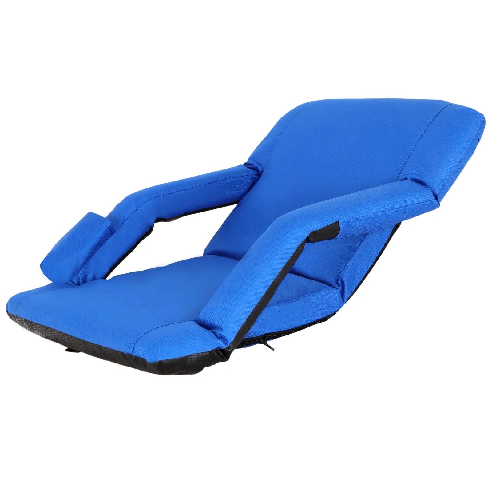 HomGarden Portable Folding Stadium Seat Chair Padded Cushion Bleacher, Blue