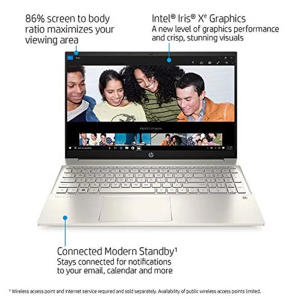 2022 Pavilion 15.6"   Touchscreen Laptop Intel 4-Core i7-1165G7 Iris Xe Graphics 32GB   1TB NVMe  - WiFi  Bluetooth  Webcam Backlit Keyboard Windows 11 Pro w/