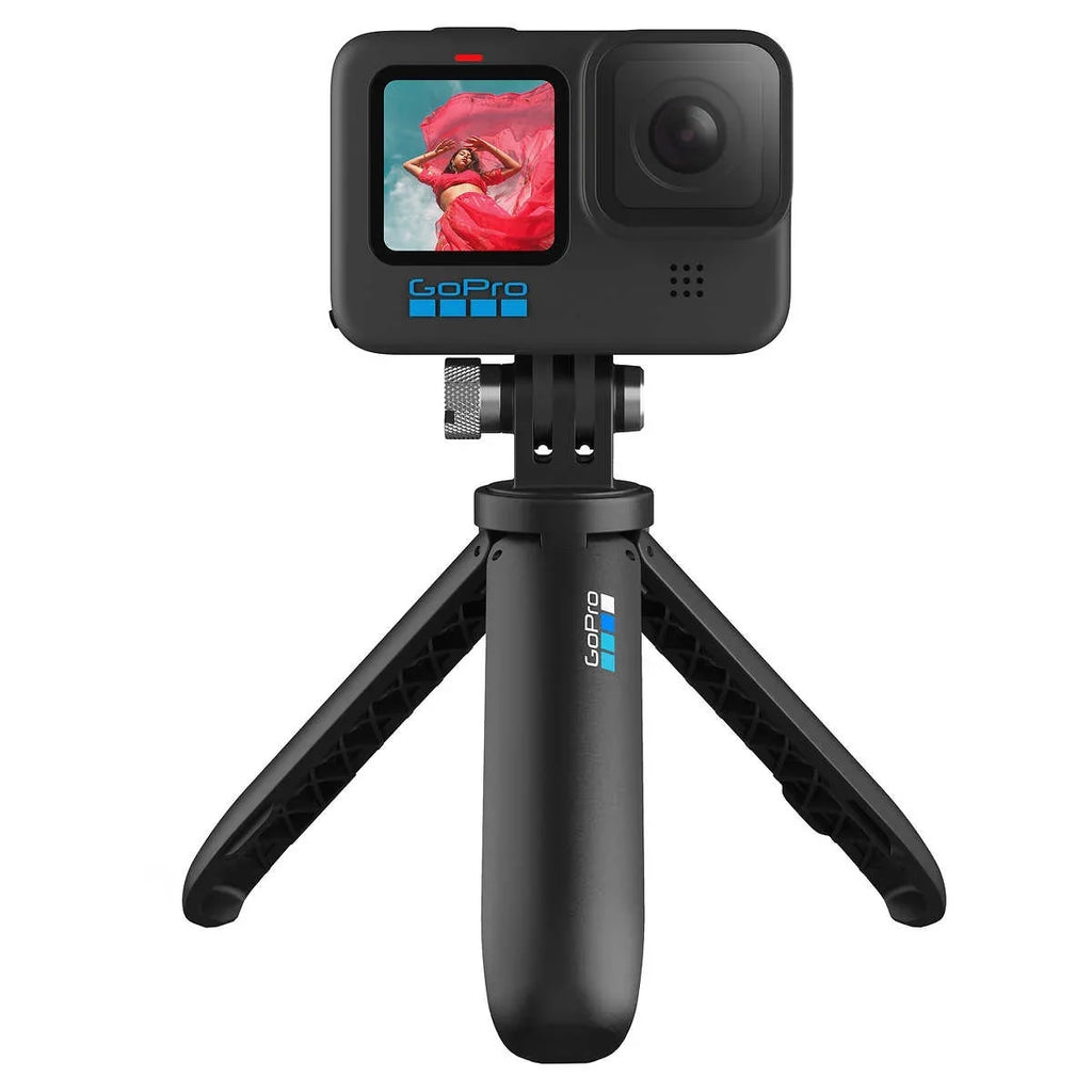GoPro  Black Action Camera 5.3K, 27MP - Bundle - Includes: Shorty Hand Grip, Spare Enduro Battery (2 total), Compact Case, 64GB microSD