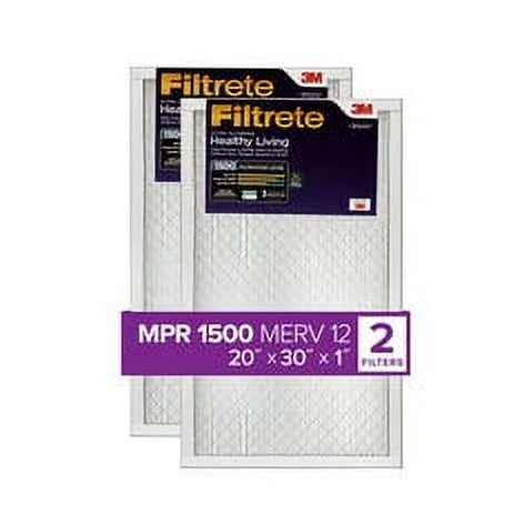 Filtrete Ultra Allergen Reduction Filter -2PK-1E, 20 in x 30 in x 1 in (50.8 cm x 76.2 cm x 2.5 cm) ,